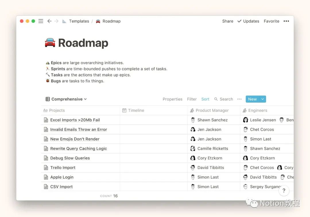 【Notion教程】Notion 路线图