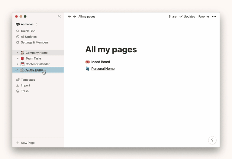 【Notion教程】Notion 将内容从一个帐号转移到另一个帐号