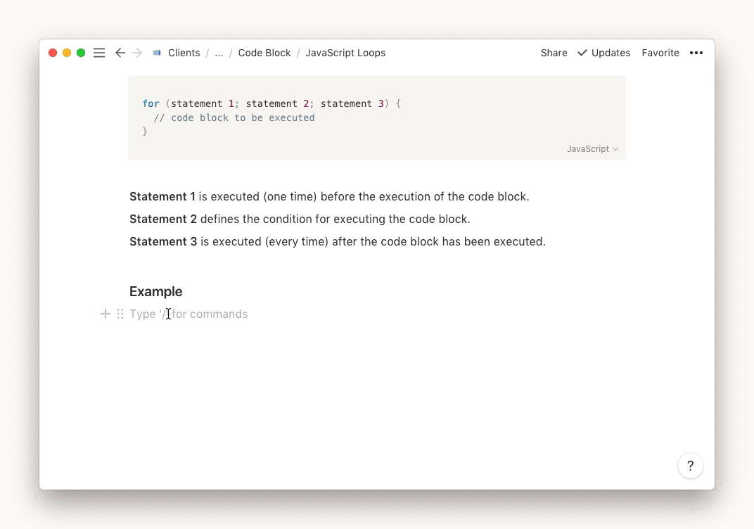 【Notion教程】在 Notion 页面创建代码块